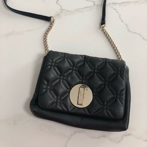 Kate Spade black leather crossbody bag